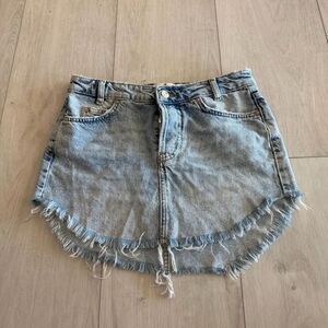 Free people womens demin skirt size 4